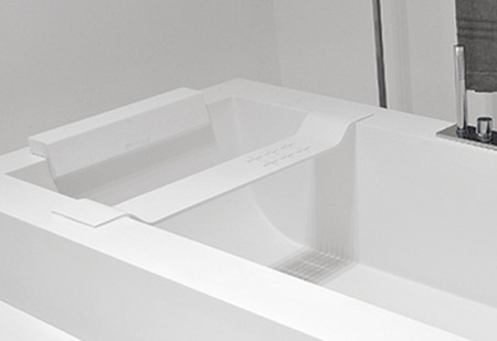 Antonio Lupi Bridge Półka wannowa 70 cm biała