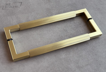 Gessi Rigato Uchwyt i wieszak na ręcznik 300 mm brushed brass PVD