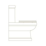 Burlington Riviera Miska WC stojąca kompakt Biała RIV10 W MAGAZYNIE!!