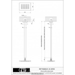 Gessi Rettangolo Deszczownica 216x140 mm (115-1865 mm) stal nierdzewna 20150.149 / 20150149