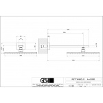 Gessi Rettangolo Deszczownica 300x300 mm stal nierdzewna 15185.149 / 15185149