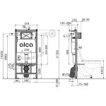 Alca PLAST Sádromodul Podtynkowy system instalacyjny do suchej zabudowy AM101/1120