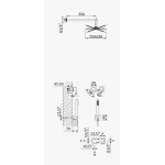 Bruma Escudo 2 Zestaw natryskowy podtynkowy z deszczownicą 250x250 mm ścienną Chrom 1027531CR