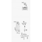 Bruma Escudo 2 Zestaw natryskowy podtynkowy z deszczownicą 250x250 mm sufitową Chrom 1026531CR