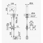 Bruma Free Eletronico Bateria elektroniczna z czujnikiem Chrom 1273500CR