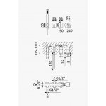 Bruma Hera Bateria wannowo-natryskowa z wylewką 170 mm i słuchawką prysznicową Chrom 1061930CR