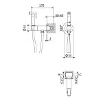 Bruma Leaf Bidetka z zaworem progresywnym chrom 1451103CR