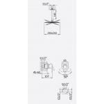 Bruma Linea Zestaw natryskowy 250 mm Podtynkowy z ramieniem sufitowym chrom 1825621CR