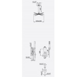 Bruma Linea Zestaw natryskowy 200 mm Podtynkowy z ramieniem sufitowym chrom 1825641CR