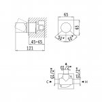 Bruma Lusa Bateria prysznicowa podtynkowa z 1 wylotem Satinox 1011202ST