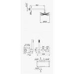 Bruma Lusitano Zestaw natryskowy termostatyczny podtynkowy z deszczownicą Ø 300 mm na ramieniu ściennym Morning Mist 1385903MM