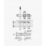 Bruma Navy Bateria natryskowa podtynkowa z zestawem natryskowym Chrom 1901431CR