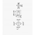 Bruma Royale Przełącznik podtynkowy 3-drożny Chrom 1927031CR