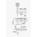 Bruma Spring Bateria natryskowy podtynkowa ze słuchawką Chrom 1122800CR