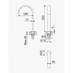 Bruma ZenR Wylewka umywalkowa nablatowa Morning Mist 1569446MM