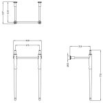 Burlington Guild Stelaż 43x33,7 gold GU45X77G