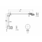 Burlington Syfon wannowy Chrom CW6