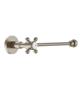 Burlington Zawór do spłuczki kompaktowej brushed nickel W25BNKL