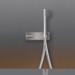 CEA BAR Bateria wannowa/prysznicowa ścienna z słuchawką i wężem element zewnętrzny Satin Stainless Steel BAR32IS