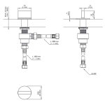 CEA BAR Mieszacz jednootworowy ciepła woda Satin Stainless Steel BAR45S