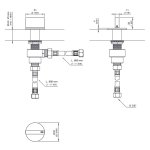 CEA BAR Mieszacz jednootworowy zimna woda Satin Stainless Steel BAR46S