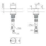 CEA BAR Mieszacz progresywny jednootworowy Satin Stainless Steel BAR51S