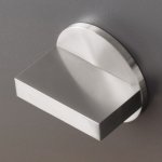 CEA BAR Zawór odcinający ścienny ciepła woda element zewnętrzny Satin Stainless Steel BAR42S