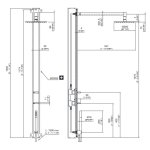 CEA BAR Zestaw prysznicowy ścienny element zewnętrzny Satin Stainless Steel BAR02WS