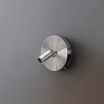 CEA Circle Bateria bidetowa ścienna z regulowaną wylewką 10,5 cm element zewnętrzny Satin Stainless Steel CIR06S