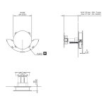 CEA Circle Mieszacz ścienny element zewnętrzny Satin Stainless Steel CIR05S