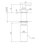 CEA Dozownik wbudowany w blat Satin Stainless Steel DOS01S