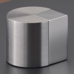 CEA Duet Zawór odcinający jednootworowy ciepła woda Satin Stainless Steel DET45S