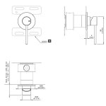 CEA Gastone Mieszacz ścienny element zewnętrzny Satin Stainless Steel GAS11WS