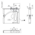 CEA Giotto Plus Bateria wannowa 3-otworowa na brzeg wanny ze słuchawką prysznicową element zewnętrzny Satin Stainless Steel GIO92S