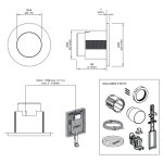 CEA Hydroplate Przycisk do spłuczki Geberit (Sigma8) Satin Stainless Steel PUL11S