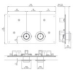 CEA Hydroplate Przycisk (para) do spłuczki Geberit (Sigma) Satin Stainless Steel PUL06S