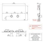 CEA Hydroplate Przycisk podwójny do spłuczki Geberit Satin Stainless Steel PLA01S