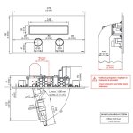 CEA Hydroplate Przycisk podwójny do spłuczki Viega Satin Stainless Steel PLA16S