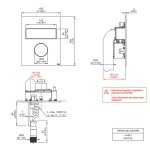 CEA Hydroplate Przycisk podwójny do spłuczki Grohe Dal Satin Stainless Steel PLA11S