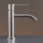 CEA Innovo Bateria umywalkowa jednootworowa z obrotową wylewką H15,5 cm Satin Stainless Steel INV01S