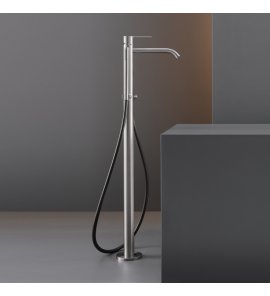 CEA Innovo Bateria wannowa wolnostojąca ze słuchawką i wężem element zewnętrzny Satin Stainless Steel INV61BKS