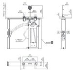 CEA Lutezia Plus Bateria wannowa 3-otworowa na brzeg wanny ze słuchawką prysznicową element zewnętrzny Satin Stainless Steel LTZ45S