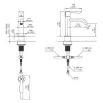 CEA Lutezia Plus Zawór na zimną lub ciepłą wodę jednootworowy Satin Stainless Steel LTZ28S