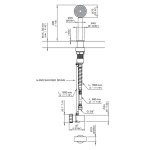 CEA Lutezia Słuchawka prysznicowa jednootworowa z wężem z Cromolux Satin Stainless Steel LTZ92S