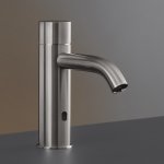 CEA Milo360 Bateria umywalkowa jednootworowa z czujnikiem ruchu i regulacją temperatury H15,5 cm Satin Stainless Steel MIL016S