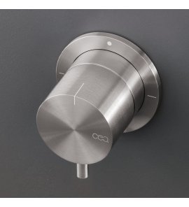 CEA Milo360 Przełącznik ścienny 2-drożny element zewnętrzny Satin Stainless Steel DEV01S