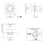 CEA Milo360 Przełącznik ścienny 2/3-drożny element zewnętrzny Satin Stainless Steel DEV07S