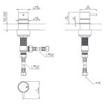 CEA Milo360 Zawór odcinający jednootworowy zimna woda Satin Stainless Steel MIL41S