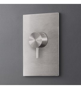 CEA Milo360 Zawór odcinający ścienny z zaworem spłukującym element zewnętrzny Satin Stainless Steel MIL150S