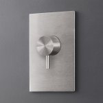 CEA Milo360 Zawór odcinający ścienny z zaworem spłukującym element zewnętrzny Satin Stainless Steel MIL150S